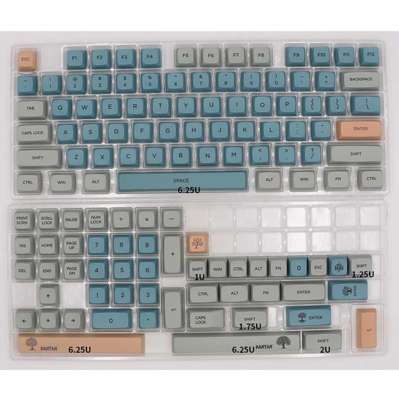 现货Baya  Ermal Dye Suba Fots PBT Keycap for W