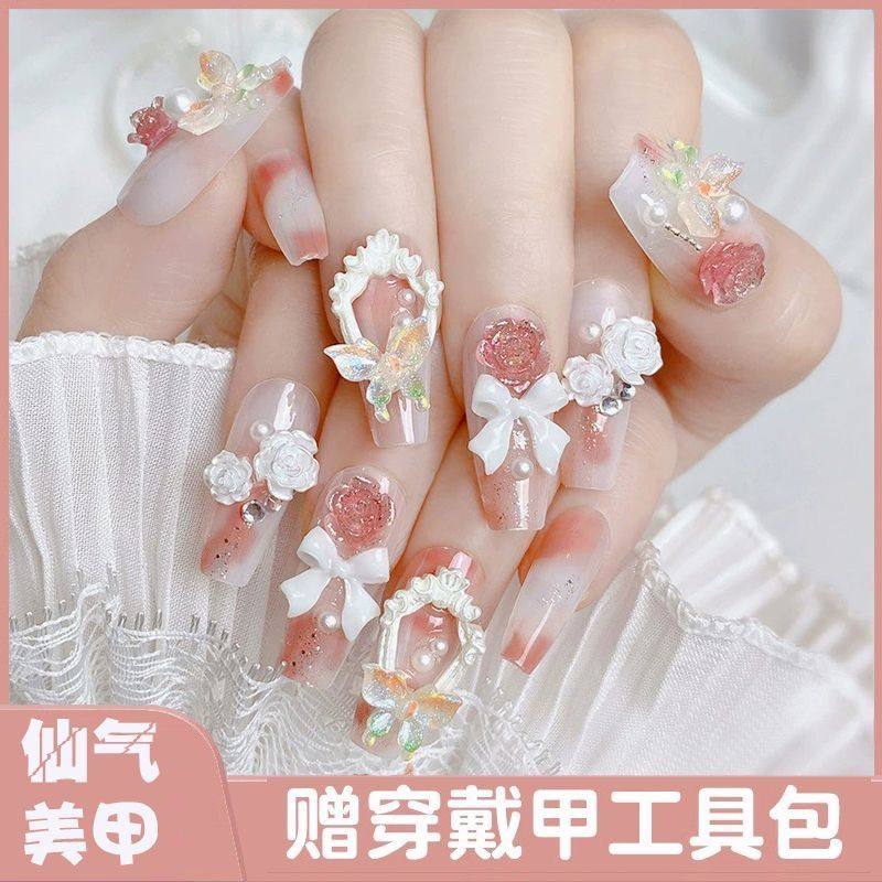 儿童穿戴甲小朋友2025年新款卡通10岁9长7短上小孩子可爱美指贴片,彩妆/香水/美妆工具,美甲工具,淘宝优惠券,粉丝福利购,淘宝优惠卷