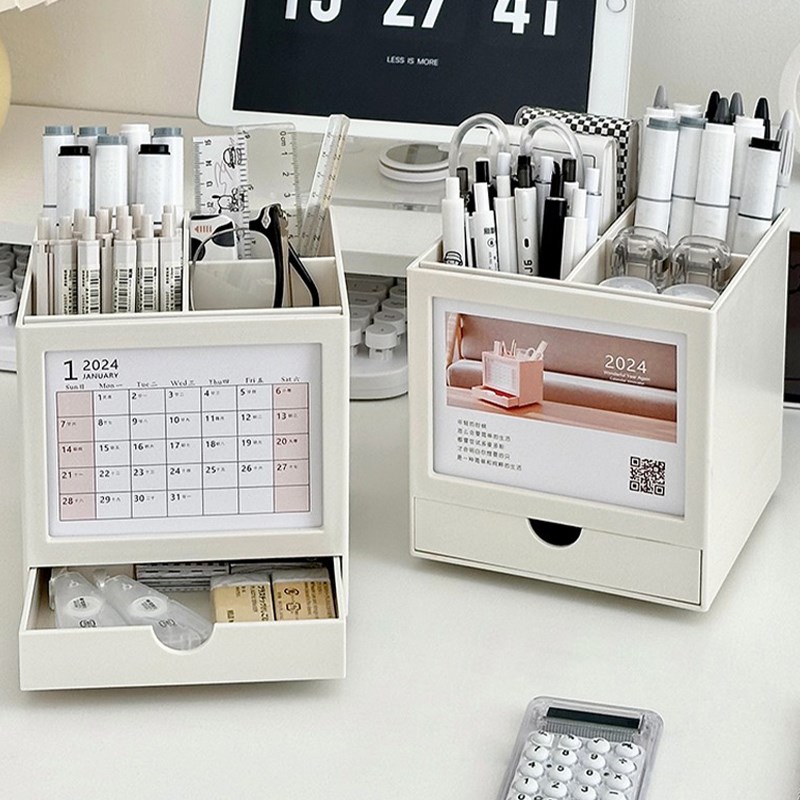 速发日历2024年新款桌面月筒台考创意办公室高历倒计时记事龙年历