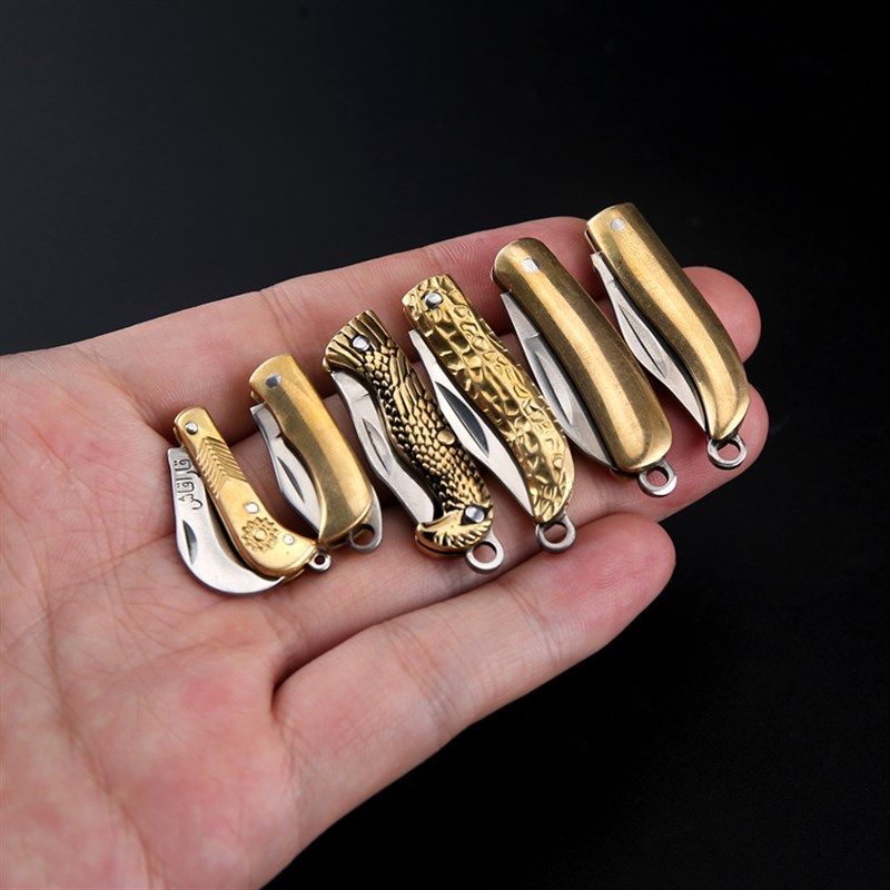 速发迷你小刀袖珍锋利随身叠折刀小开便携拆快递号包裹扣刀具