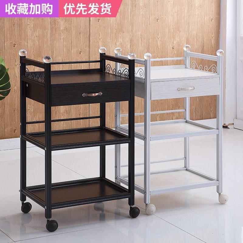 速发车院小推车三层美发架子理发店工具车绣子纹柜仪器置物架