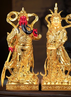 速发纯铜韦陀菩萨伽蓝菩萨伽用韦陀家厅护法佛像关公神像客蓝摆件