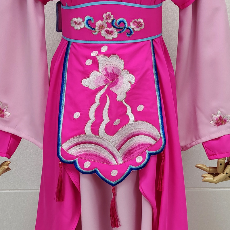 速发戏剧戏曲越剧新款海浪绣花宫丫头丫鬟学生团体练功服舞蹈表演