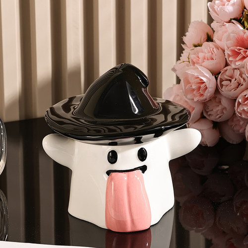 速发幽灵烟创缸桌面家用客厅电竞房灰可意爱搞怪高级感小众送礼物