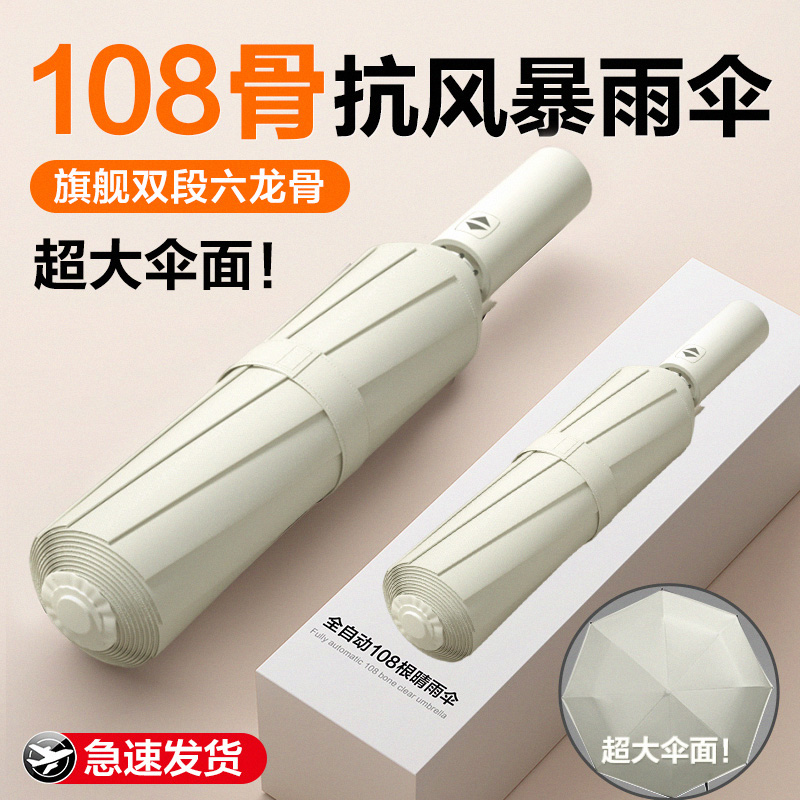 全自动晴雨两用防晒雨伞紫外线遮阳太阳H伞2024新款加大加固男女