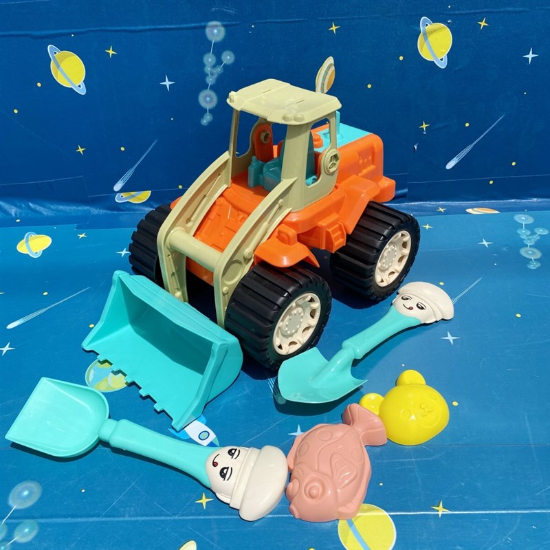速发夏天戏机沙滩车玩沙子大号挖土水男孩铲玩风车漏斗铲子车具车