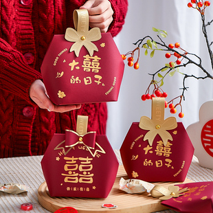 速发盒子专用结盒糖盒纸婚感盒202新款高级空婚礼手提袋