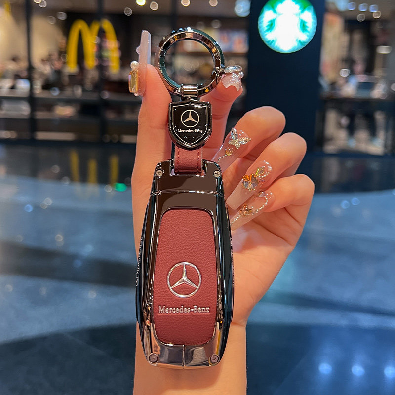 锌合金皮奔驰钥匙套商务