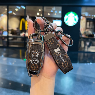奥迪A6L钥匙套2026款A3LQ4etron高档Q5etron扣Q7 A7 A8 Q8 Q6老花