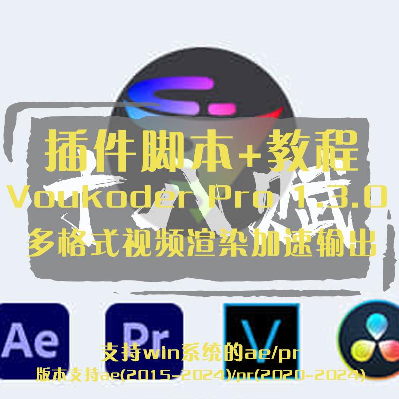 AE/PR/达芬奇/VEGAS多格式视频编码渲染加速输出Voukoder Pro插件