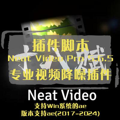 Neat Video Pro插件优秀的专业视频降噪ae插件颗粒降噪点变清晰