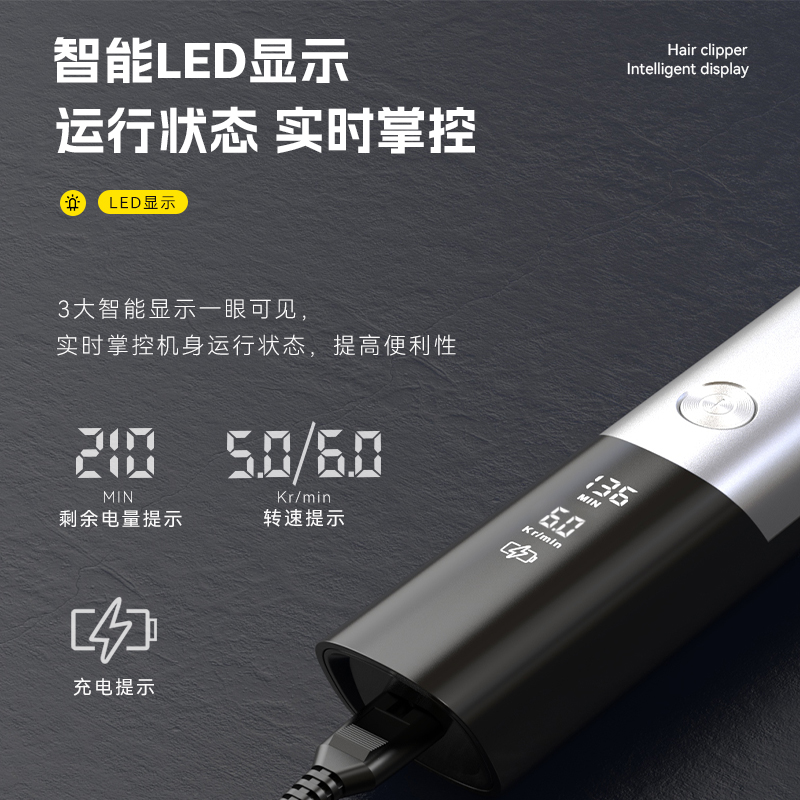 Unibono理发器电推剪剃头电推子光头神器剃光头专用油头推剪家用
