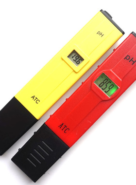 包邮ph计高精度酸度计笔 水质液体鱼缸水族ph值测试计酸碱 红色款