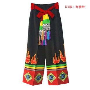 苗族侗族土家族壮族彝族服装裤子男装民族舞蹈服装生活装裤子223