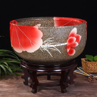 景德镇陶瓷花盆复古绿萝盆铜钱草水仙盆水培睡碗莲盆家用园艺盆栽