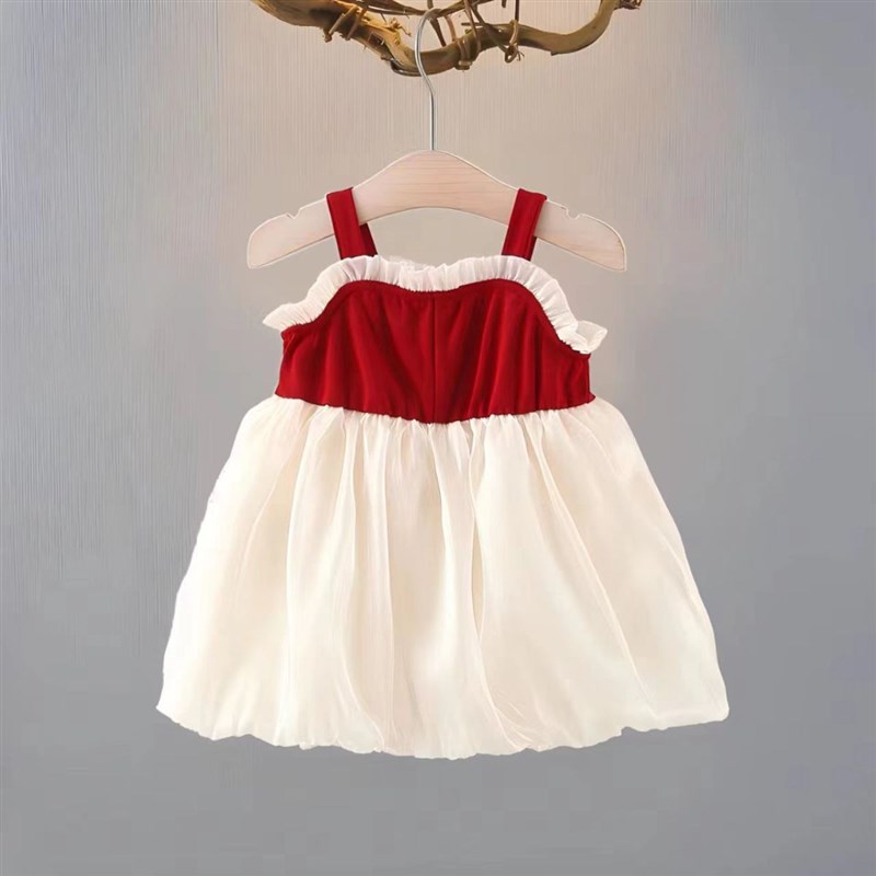 2025新款女童连衣裙夏装裙子夏季儿童公主女宝宝婴儿童洋气吊带裙