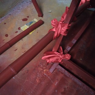 华蓥抬幺妹 竹椅子 婚庆活动 滑梯滑杆 可抬竹轿 轿夫 定做轿子