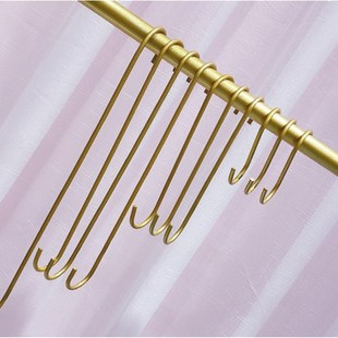 服装店专用上墙挂钩长钩S钩挂钩 银色圆s勾挂衣包包 衣架展示货架