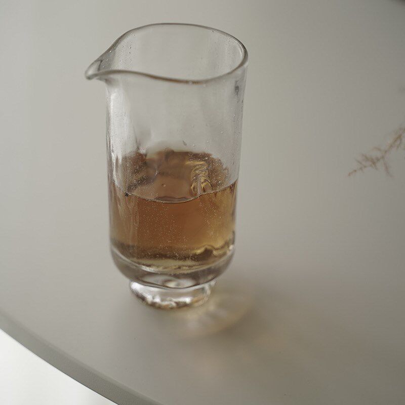 融明手作琉璃霜起公道杯匀杯耐高温琉璃品杯手工茶具茶道器茶杯图片