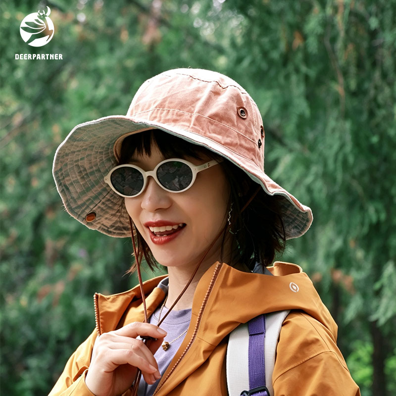 秋季渔夫帽防晒钓鱼登山户外女