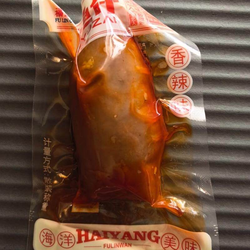 大个鱿鱼仔带籽丝香辣海鲜墨鱼类零食下酒菜44g