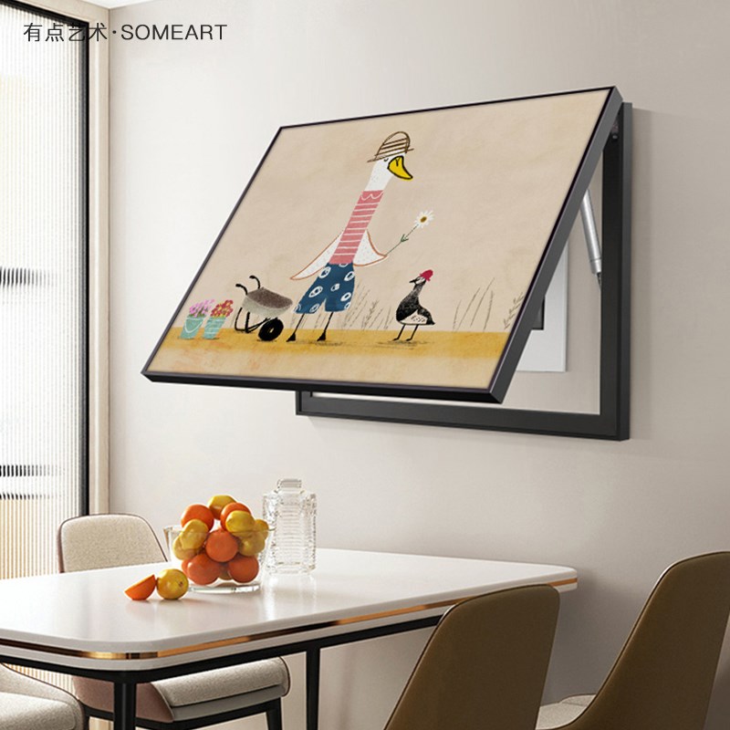 好货北欧可爱卡通电表箱装饰画童趣餐厅电闸盒遮挡壁画配电箱开关