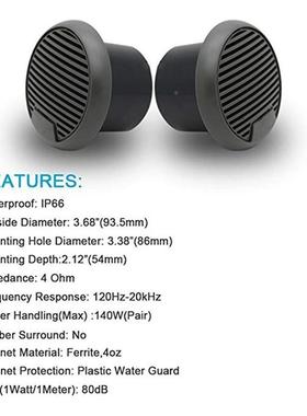 HerodioDBI 3 inMch Marine Bat Speakers Havy Duty Waterperoof