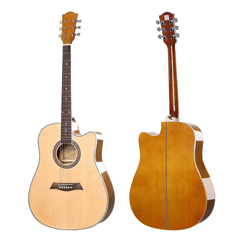 41寸民谣吉它云杉南阳木初学者木吉他可加电箱guitar厂家出口品质