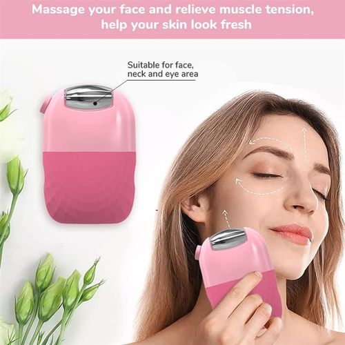 Upgrade 2 In 1 Ice Roller for Face Gua Sha Facial Roller Puf