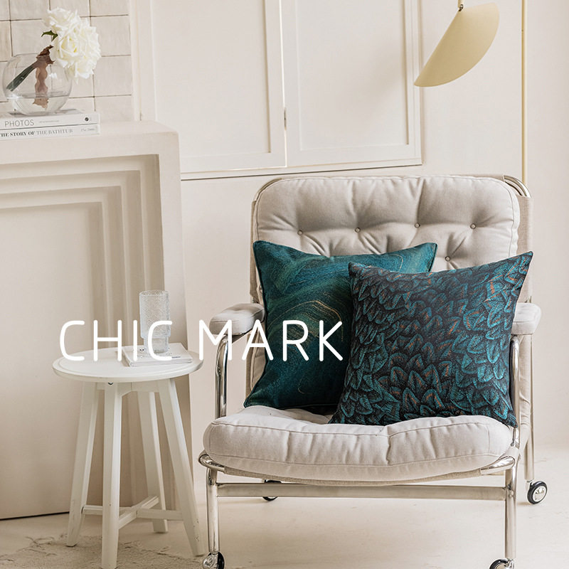 美式简约夏季亲肤样板间抱枕客厅沙发抱枕套不含芯床头靠靠枕