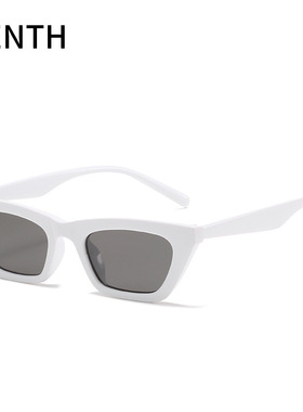 时尚小框太阳眼镜 跨境炫彩墨镜女士 个性梯形太阳眼镜