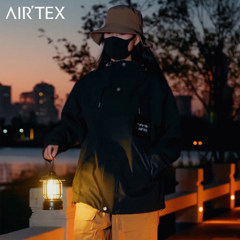 极速AIRTEX亚特山系冲锋衣男女春秋季新款户外登山防风防水工装外