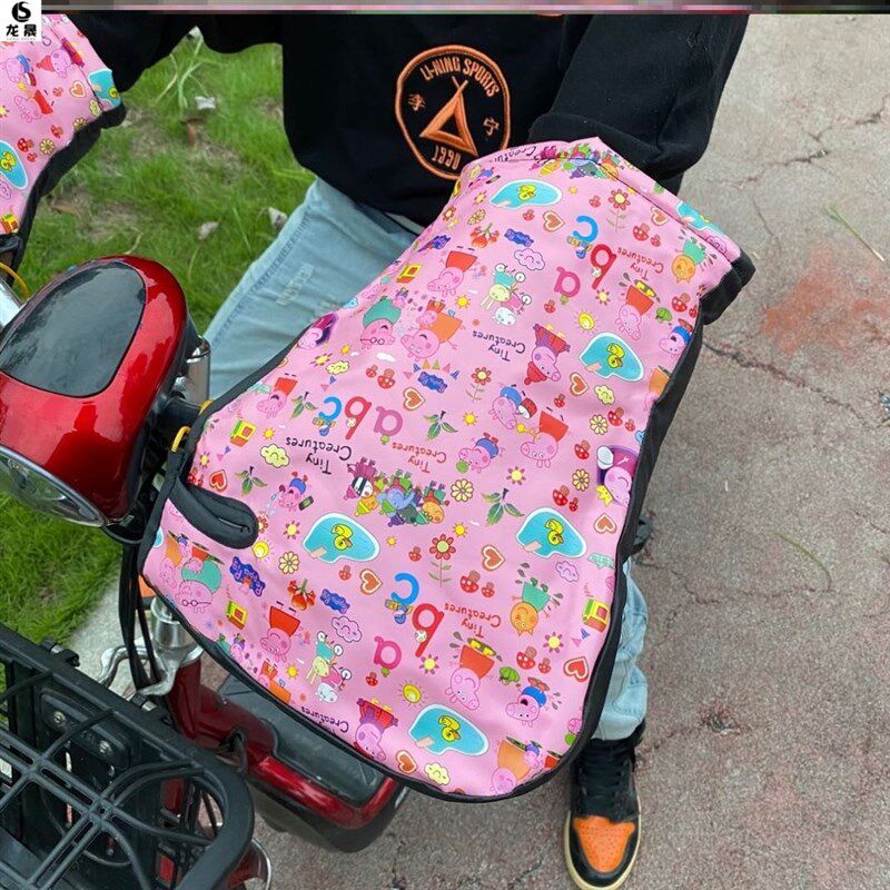 极速固定防雨不分指防水棉无指保暖套电动机车机车手套加棉绒骑男