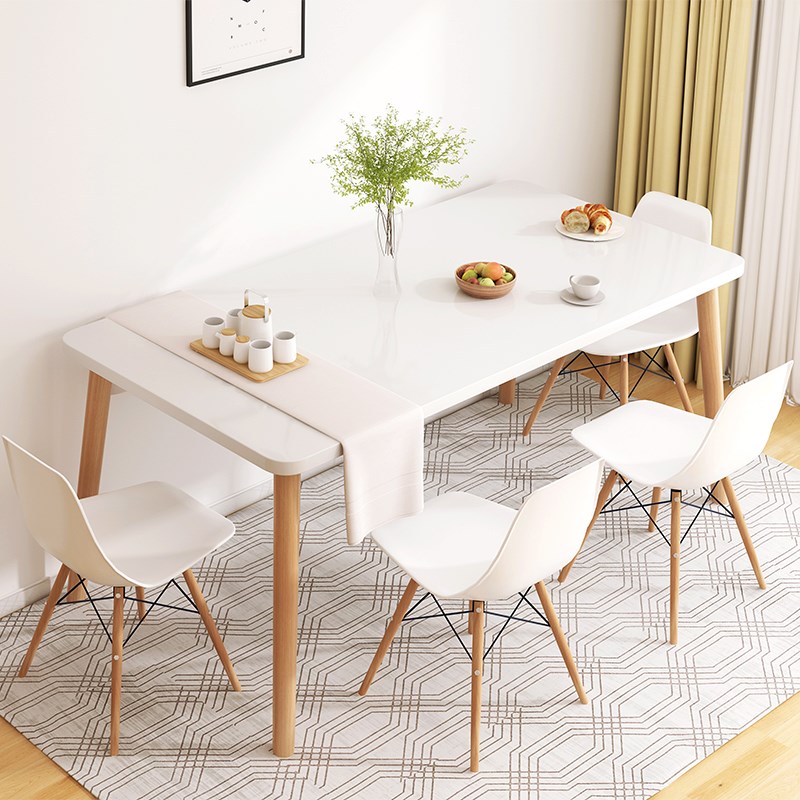 餐桌小户型现代简约餐桌椅组合饭桌小方桌客厅北欧家用吃饭小桌子