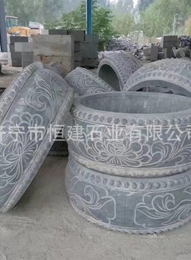 极速各种规格柱墩石古建园林仿古柱顶石祥云柱墩古建柱础