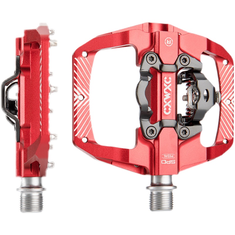 超轻山地车脚踏SPD锁踏平宽铝合金密封培林轴承防滑自行车脚蹬子