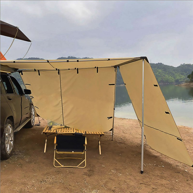 户外帐篷露营可携式速开野营车边侧帐防雨晒折叠2.5*2.5米遮阳篷