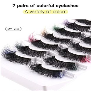 Colorful False Eyelashes Andys Long Thick Faux Orchids