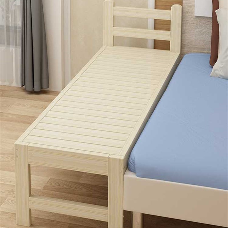 实木儿童床拼接床加宽床单人床男孩公主床宝宝床婴儿拼接大床简约