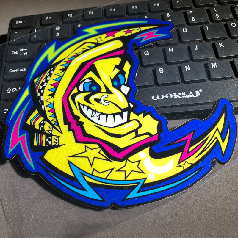 摩托车贴纸 防水小牛电动车贴纸创意个性改装46反光贴电瓶车贴纸