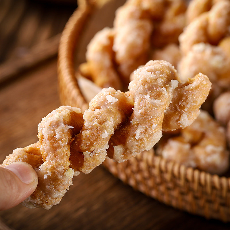 老狮夫蒜蓉枝泉州特产大麻花福建闽南特色小吃潮汕油索独立小包装