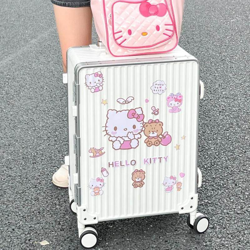hellokitty行李箱贴纸防水不留胶大号可爱旅行箱装饰贴画高