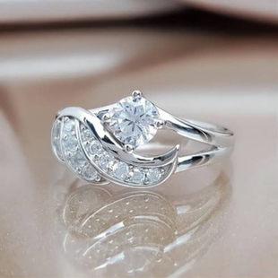 时尚天使翅膀戒指欧美ins网红饰品首饰