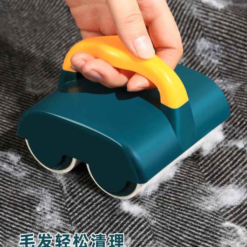 粘毛器滚筒可撕式纸家用滚刷粘毛滚粘尘衣服双滚筒床上粘毛神器