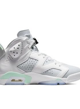 NIKE耐克Aj6薄荷泡沫高帮男款增高篮球鞋灰绿DQ4914-103 秋冬gx仓