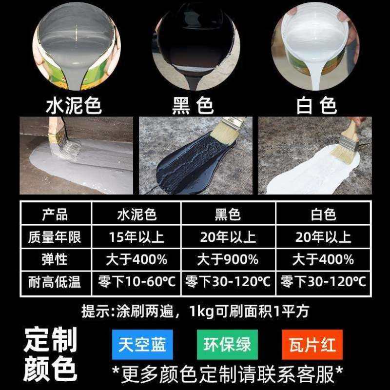 新品补楼顶裂缝胶水沥青防水涂料平房漏水楼房防水补漏材料屋顶放