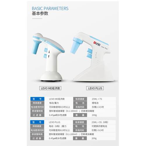 北京大龙Levo Plus/ ME实验室大容量电动移液器0.1ul-100ml移液管