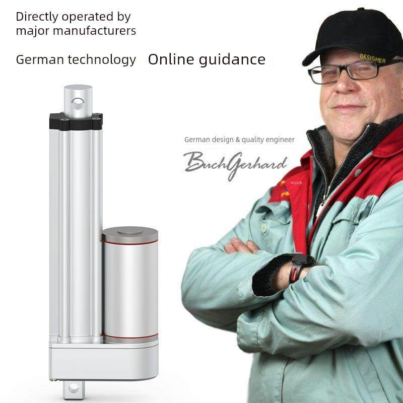 电动推杆伸缩杆微型往覆推挽24V工业大推力升降机小型12V推杆电机