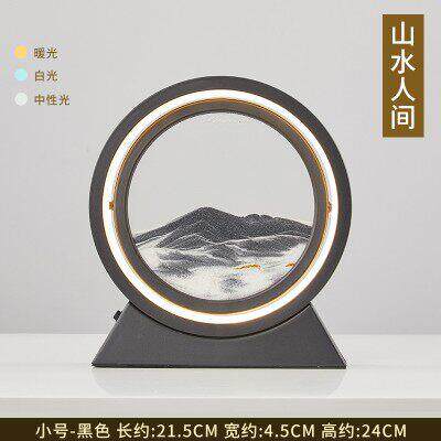 创意流沙画灯桌面摆件送礼代写贺卡客厅家居书柜装饰生日礼物台灯