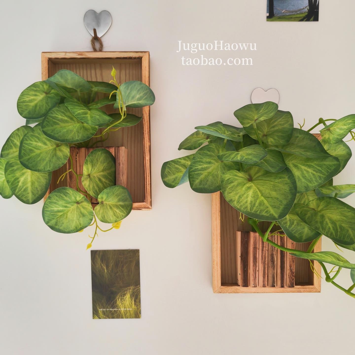 仿真植物壁挂花器墙面装饰品客厅房间电视背景墙上绿植小挂件遮丑